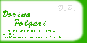 dorina polgari business card
